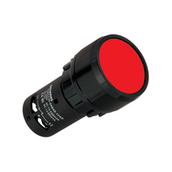BOTON PULSADOR ROJO 22MM 1NA+1NC PLASTICO
