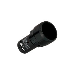 BOTON PULSADOR NEGRO 22MM 1NA+1NC PLASTICO
