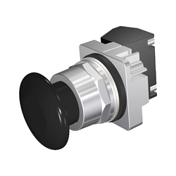 BOTON HONGO NEGRO 30MM 2 POSICIONES MANTENIDO 1NA-1NC NEMA 3R,4X,12