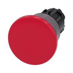 BOTON HONGO ROJO 22MM PLASTICO SIN RETENCION