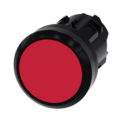 BOTON PULSADOR ROJO 22MM SOSTENIDO PLASTICO
