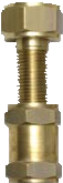 UNION COMPLETA 3 PIEZAS PARA TUBO PTFE REVESTIDO INOX 3/8"