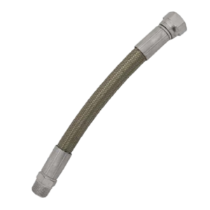 TUBO FLEXIBLE PTFE Ø 19mm REVESTIDO INOX L=1000mm M.F. 3/4"