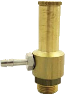 VALVULA DE SEGURIDAD M. 1/2" CON RACORD TUBO