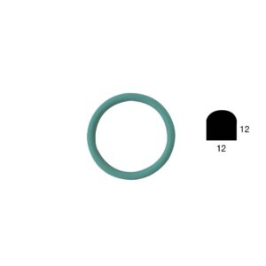 JUNTA RONDA VITON PARA OBLO DESTILADOR BOWE 142x118x12x12mm