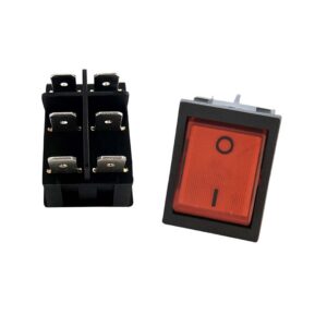 INTERRUPTOR 6 POLOS ROJO PARA GENERADOR DE VAPOR