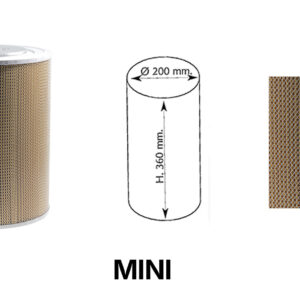 CARTUCHO "MINI 3R" FILTRO - BLANQUEADOR CON MALLA DE ALAMBRE